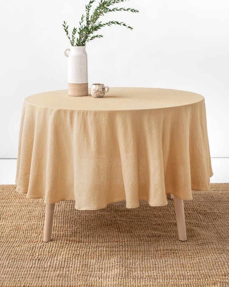Round Table Cloth Solid Cotton - myhomestore.com.pk