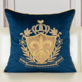 Royal Crest Embroidered Cushion Cover Style 1 - myhomestore.com.pk