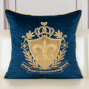 Royal Crest Embroidered Cushion Cover Style 1 - myhomestore.com.pk