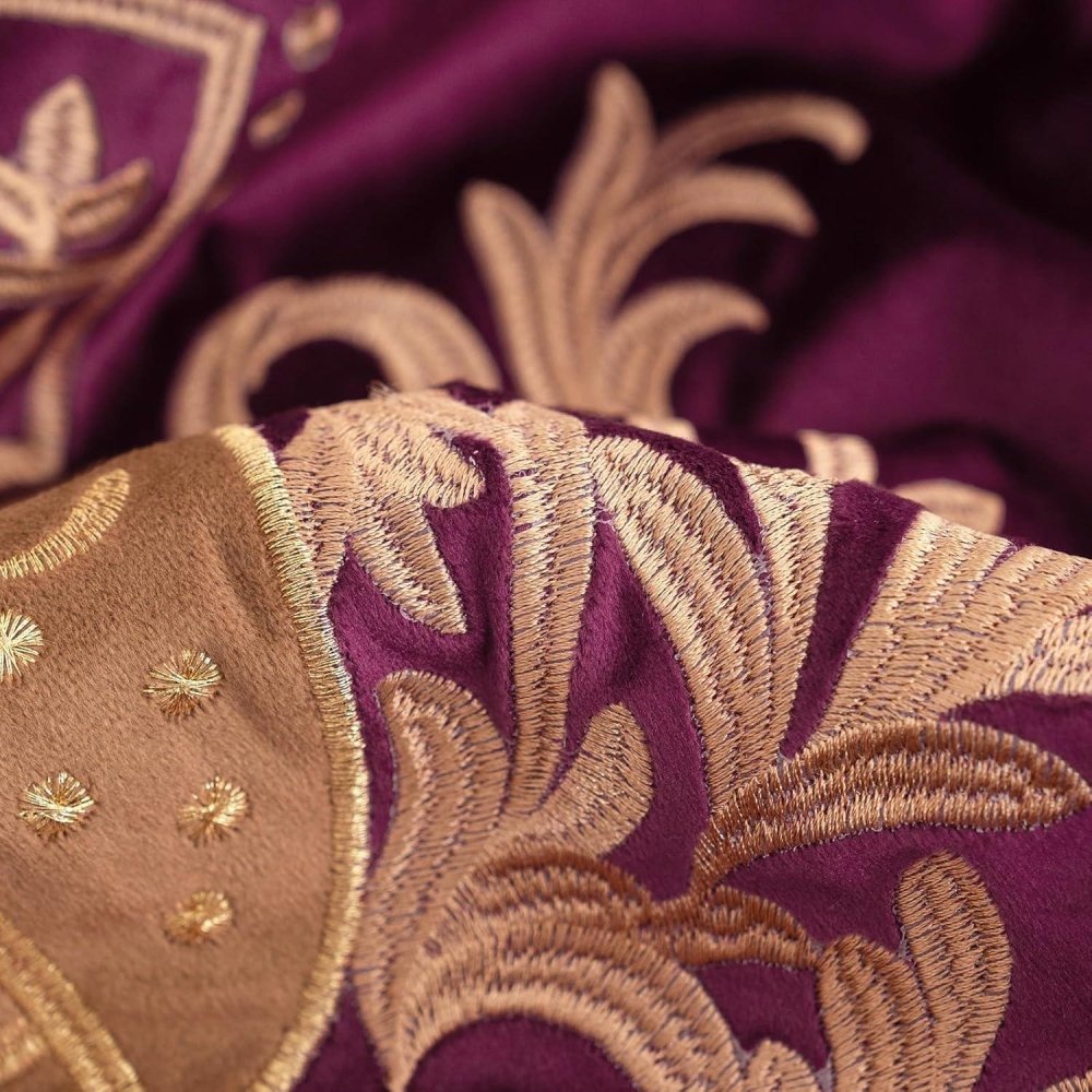 Royal Crest Embroidered Cushion Cover Style 2 - myhomestore.com.pk