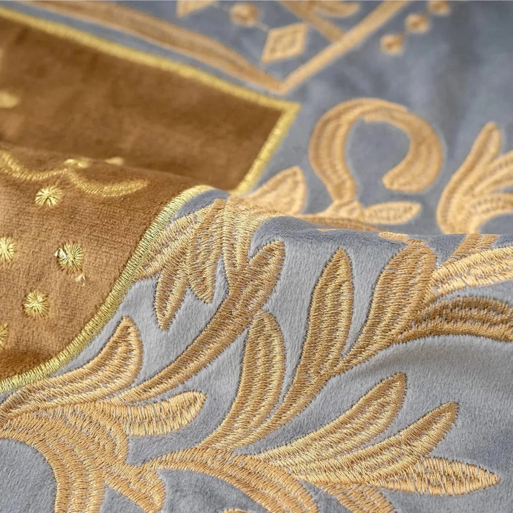 Royal Crest Embroidered Cushion Cover Style 2 - myhomestore.com.pk