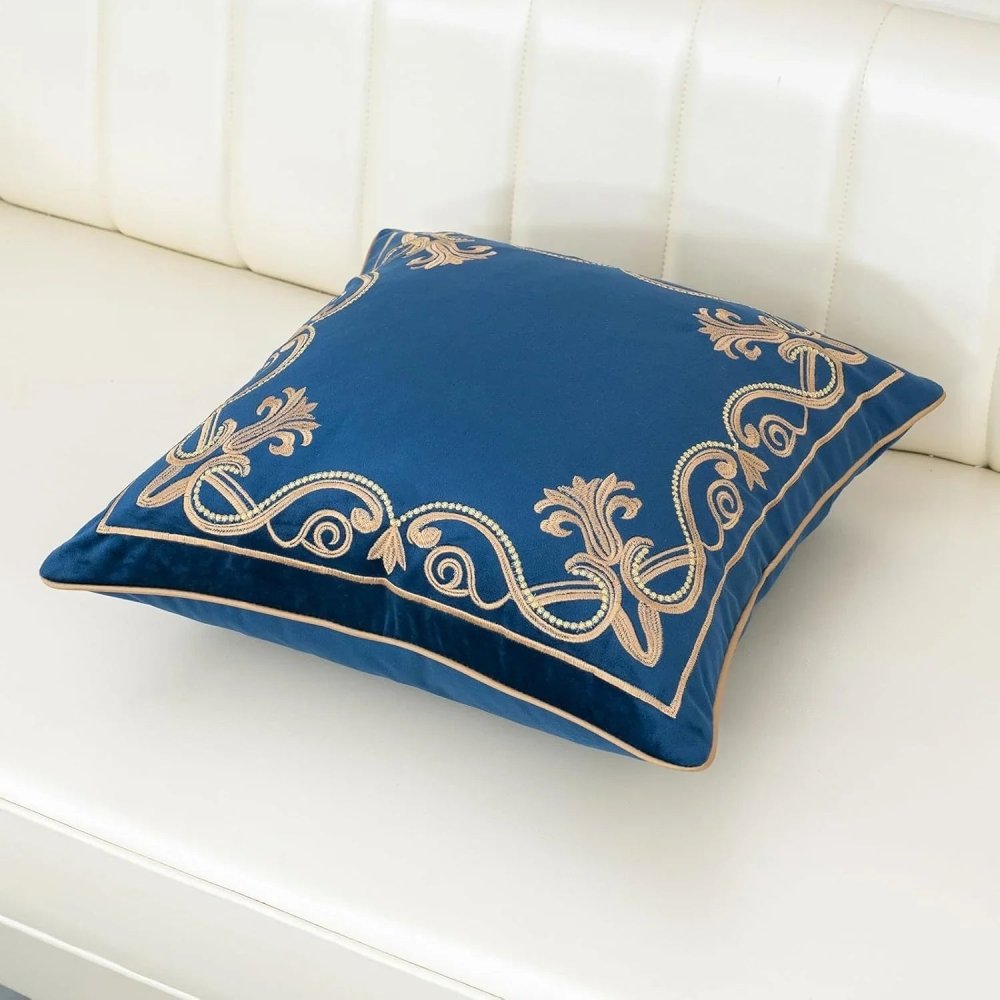 Royal Crest Embroidered Cushion Cover Style 3 - myhomestore.com.pk