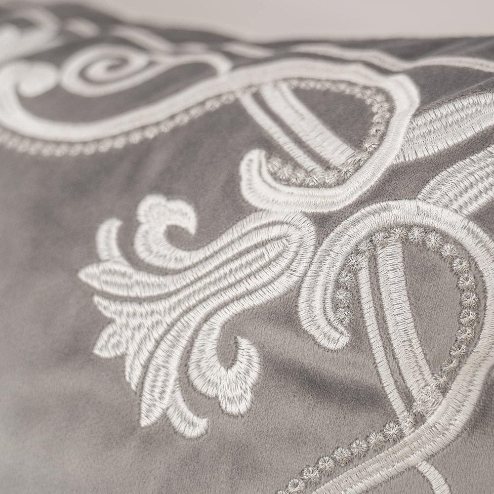 Royal Crest Embroidered Cushion Cover Style 3 - myhomestore.com.pk