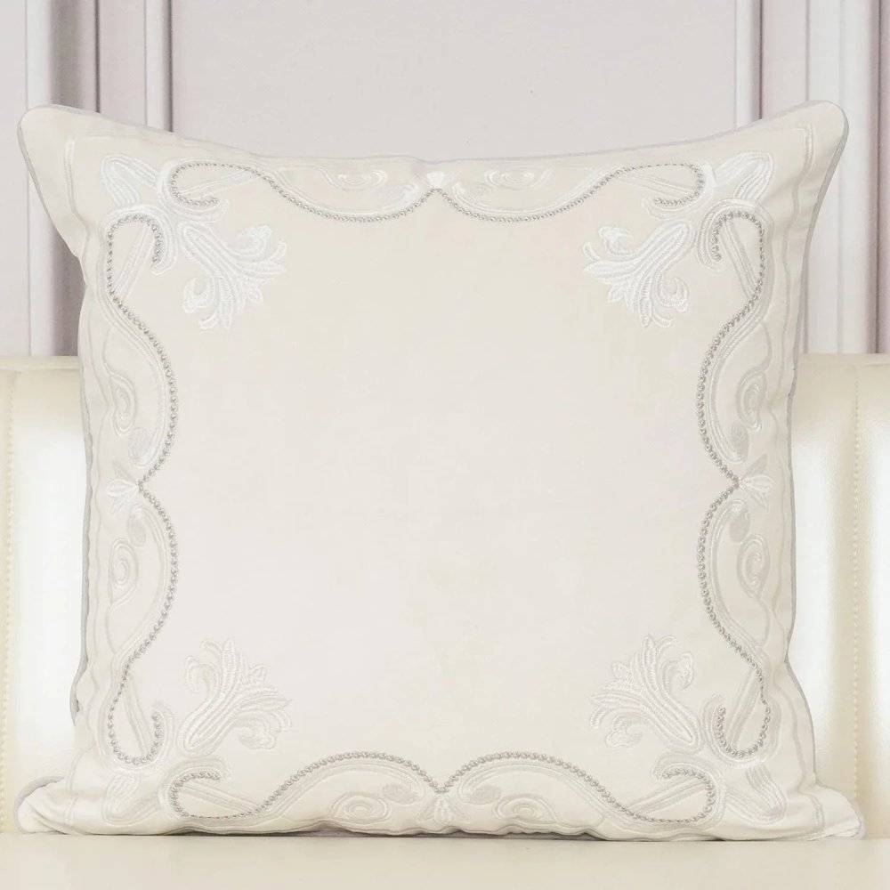 Royal Crest Embroidered Cushion Cover Style 3 - myhomestore.com.pk