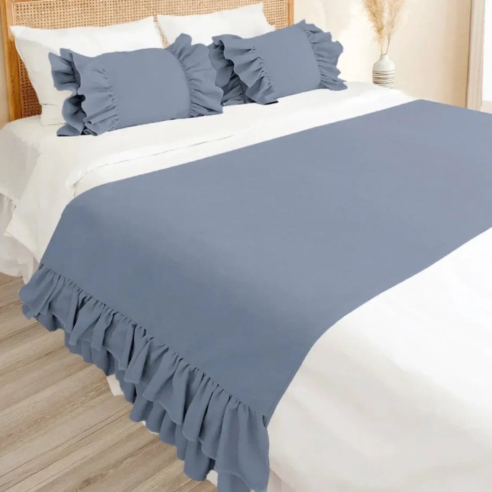 Ruffle Bed Runner - myhomestore.com.pk