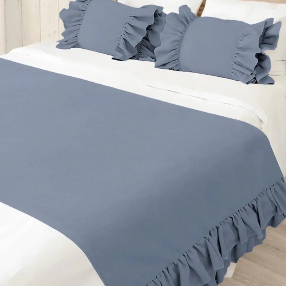 Ruffle Bed Runner - myhomestore.com.pk