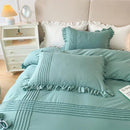 Ruffle With Pleat Duvet Set - myhomestore.com.pk