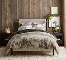Rustic Forest Mountain Digital Printed Duvet Set - myhomestore.com.pk