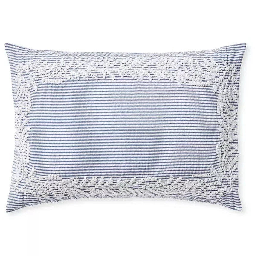 Westport French Blue Stripe Printed Duvet Set
