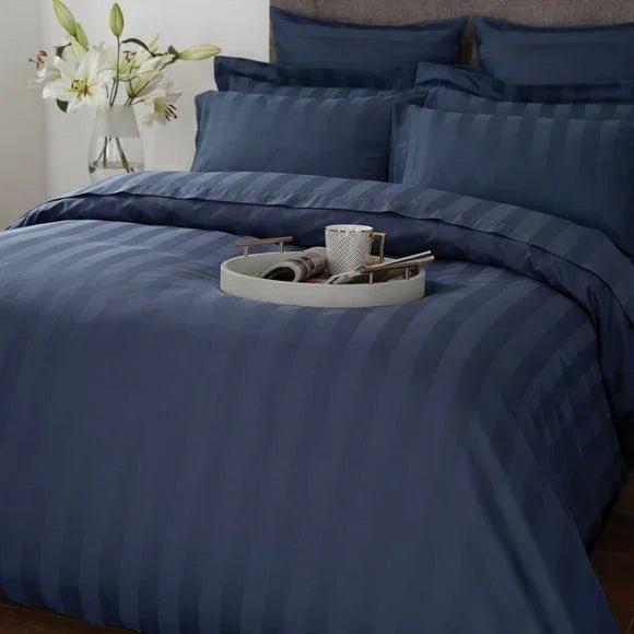 Satin Stripe Duvet Set Wide Lines - myhomestore.com.pk
