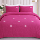 Shocking Pink Embroidered Bedding Set - myhomestore.com.pk