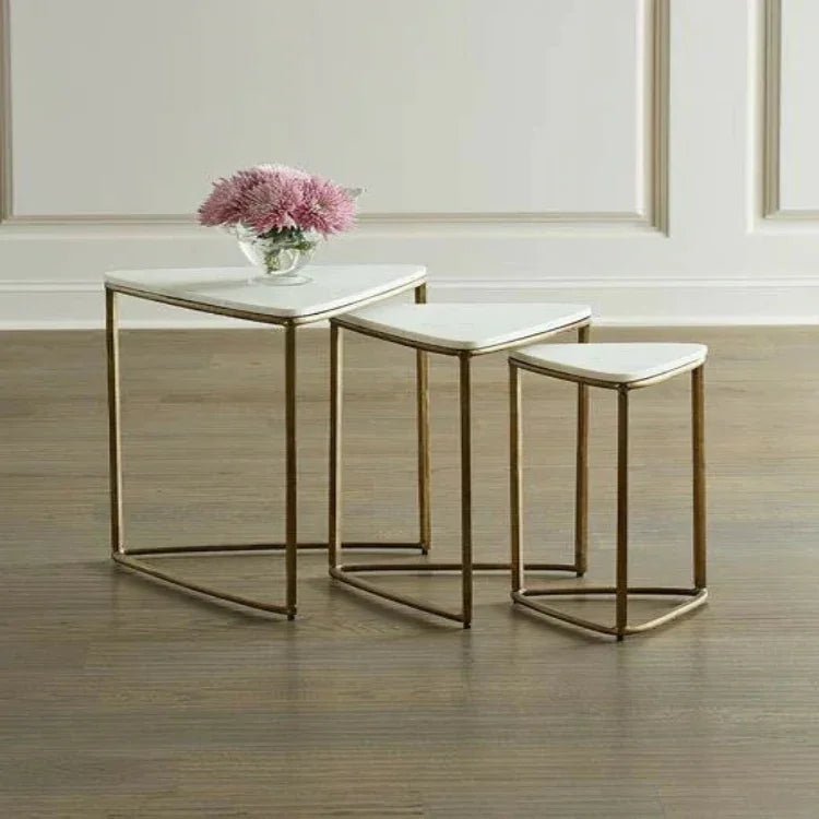 Side Table Serving Table Accent Table Nesting Table End Table Tri Edge Nesting Table - myhomestore.com.pk