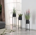 Simple Golden Flower Pot Stand (pack of 3) - myhomestore.com.pk