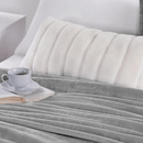 Soft Flannel Fleece Blanket In Gray - myhomestore.com.pk