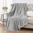 Soft Flannel Fleece Blanket In Gray - myhomestore.com.pk