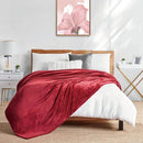 Soft Flannel Fleece Blanket In Red - myhomestore.com.pk