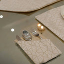 Soft Gold Whispers Table Mat Set - myhomestore.com.pk