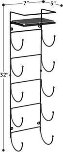 Sorbus Wall Mounted Towel Rack – Space - Saving Metal Towel Holder for Rolled Bath Towels - myhomestore.com.pk