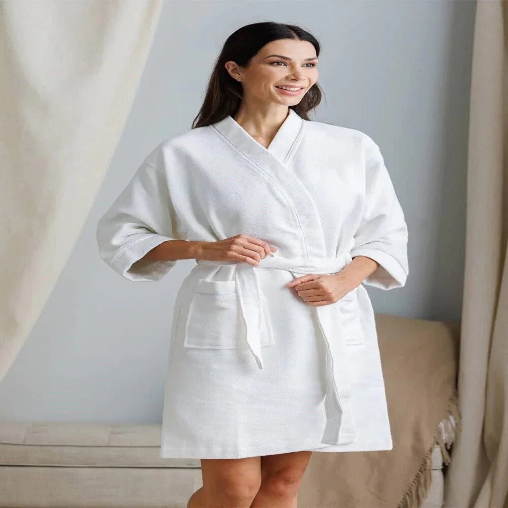 Spa Robe with Quilted Design Bath Robe - myhomestore.com.pk
