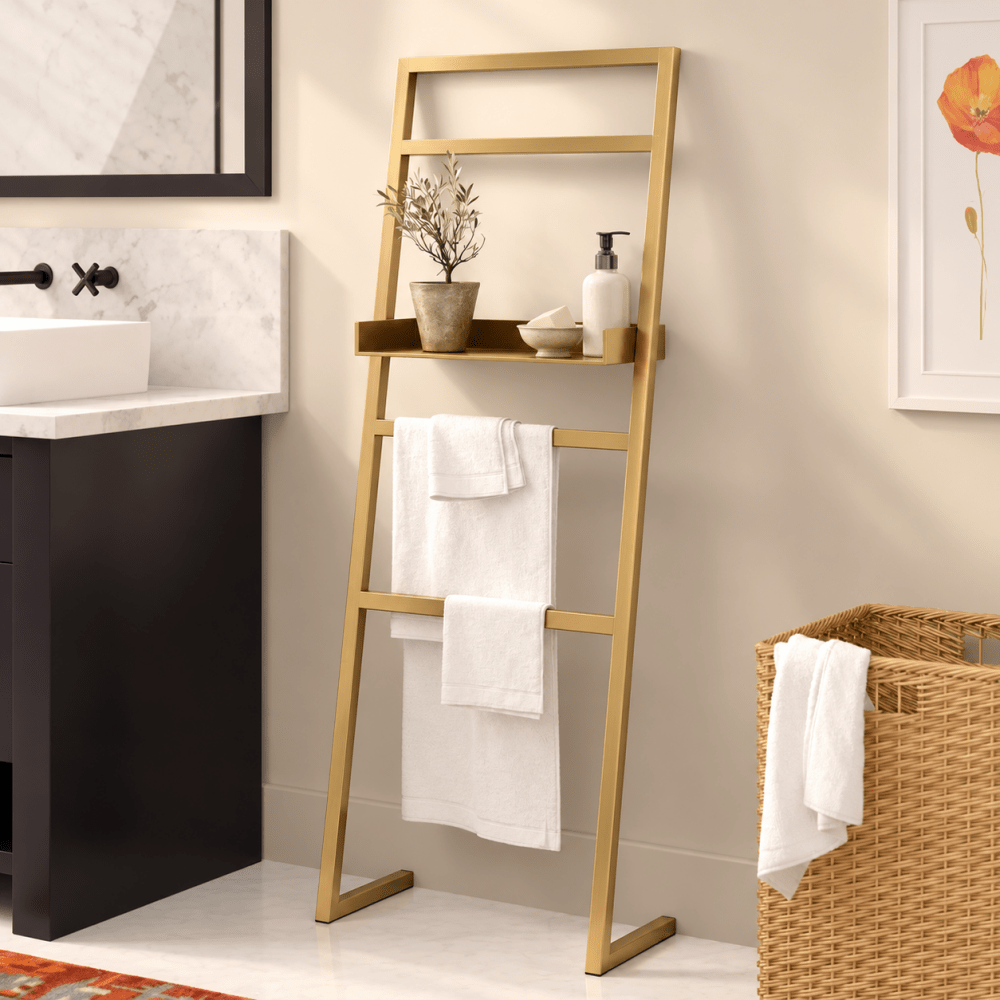 Space-Saving Ladder Towel Stand - myhomestore.com.pk