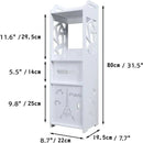 Spakoo Paris Bathroom Cabinet Stand Organizer Rack - myhomestore.com.pk