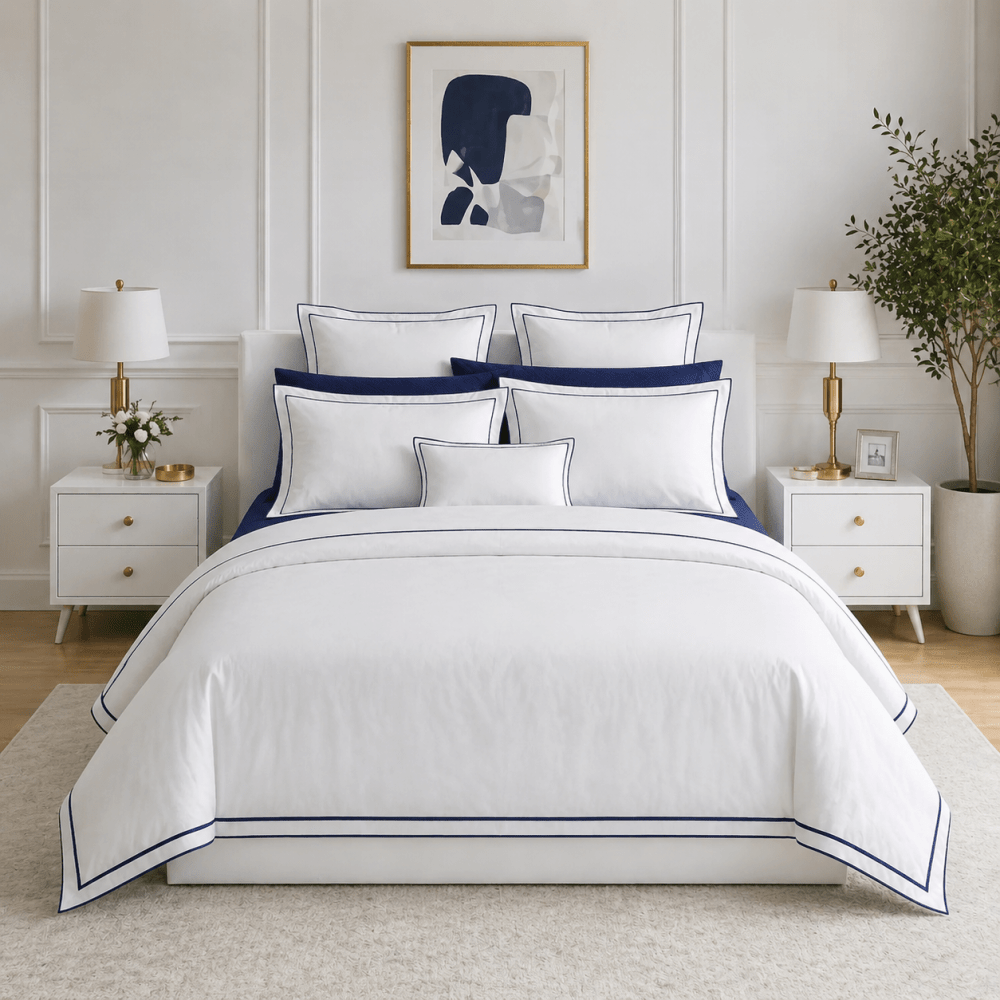 Spencer Sateen Border Duvet Cover - myhomestore.com.pk