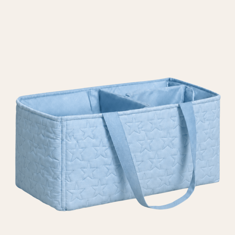 Star Quilted Diaper Caddy Bag | Baby Nursery Storage Organizer - myhomestore.com.pk