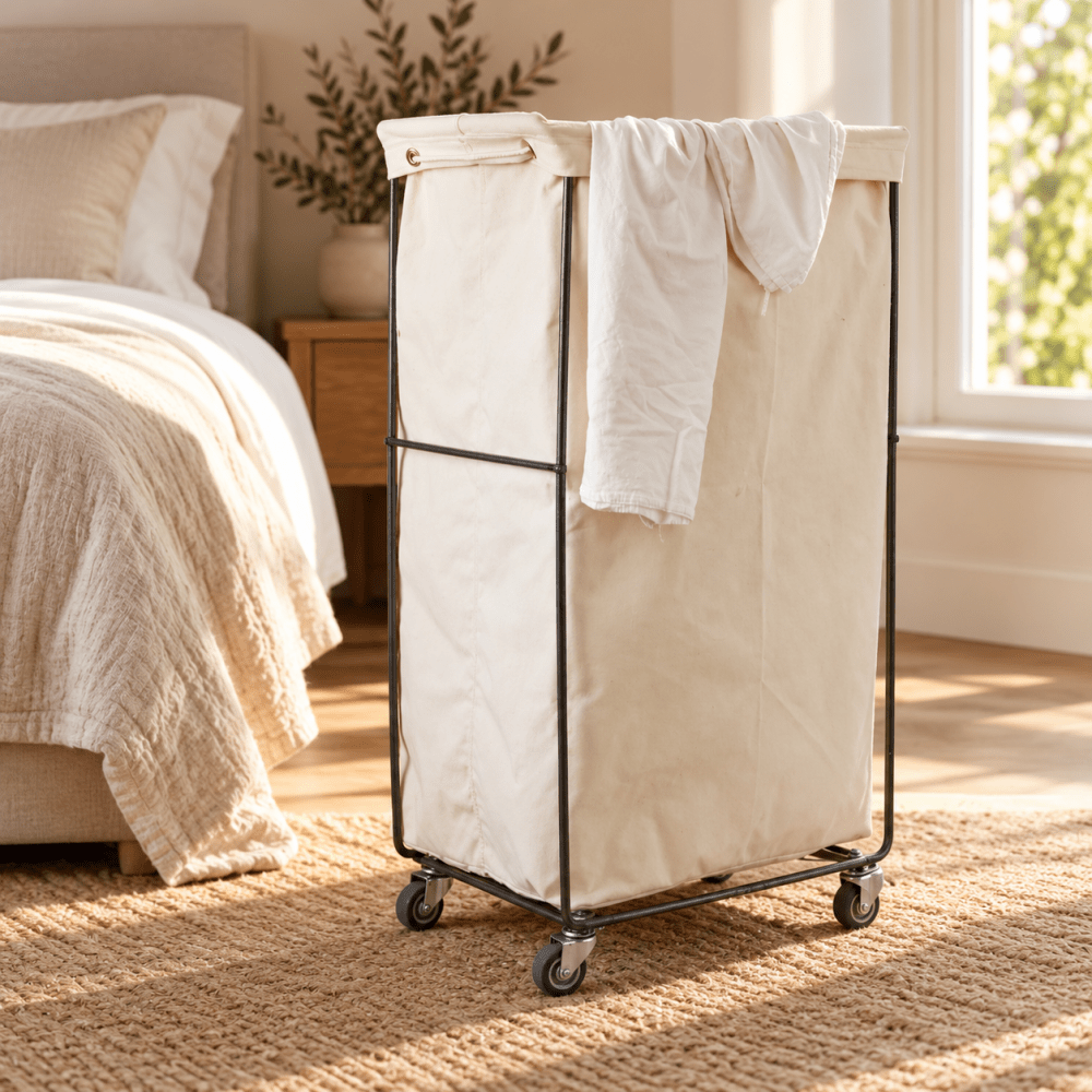 Steele Canvas Elevated Narrow Laundry Basket - myhomestore.com.pk