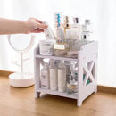 Sundries Waterproof PVC 2 - Tier Desktop Rack – Space - Saving Organizer - myhomestore.com.pk