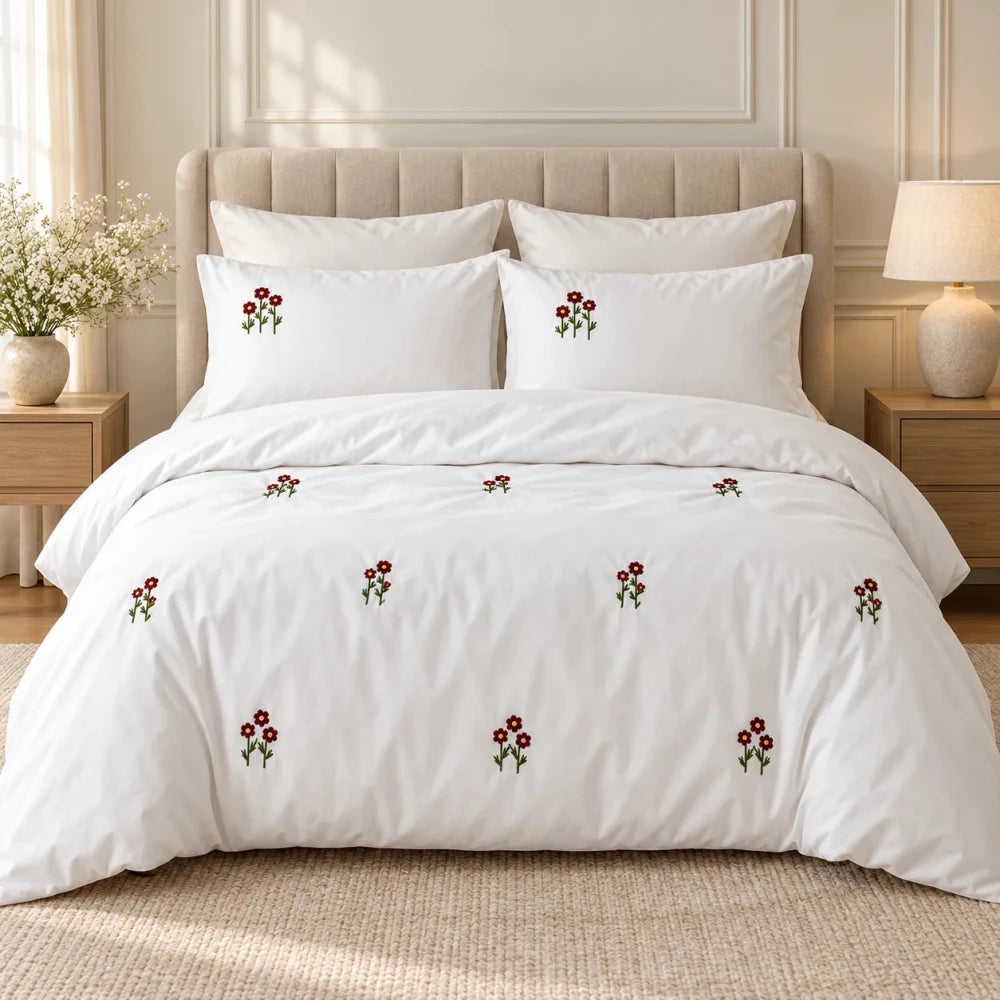 Sunflower Embroidered Bedding - myhomestore.com.pk