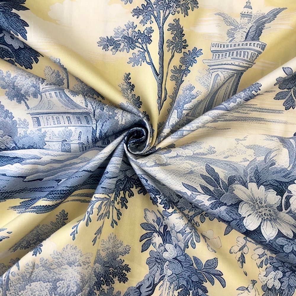 Sunny Blue Floral Printed Duvet Set – Elegant Yellow & Blue Floral Duvet - myhomestore.com.pk