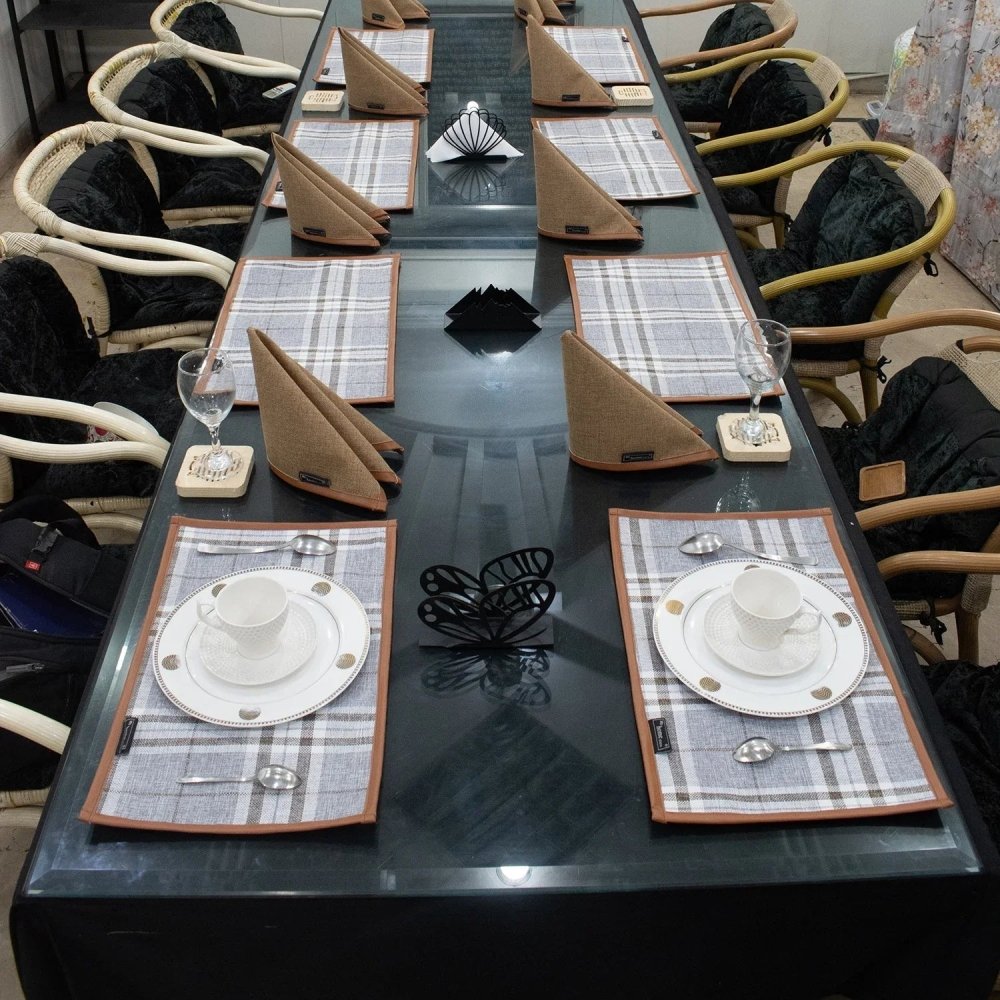 Table Mats And Napkins ( leather work) - myhomestore.com.pk