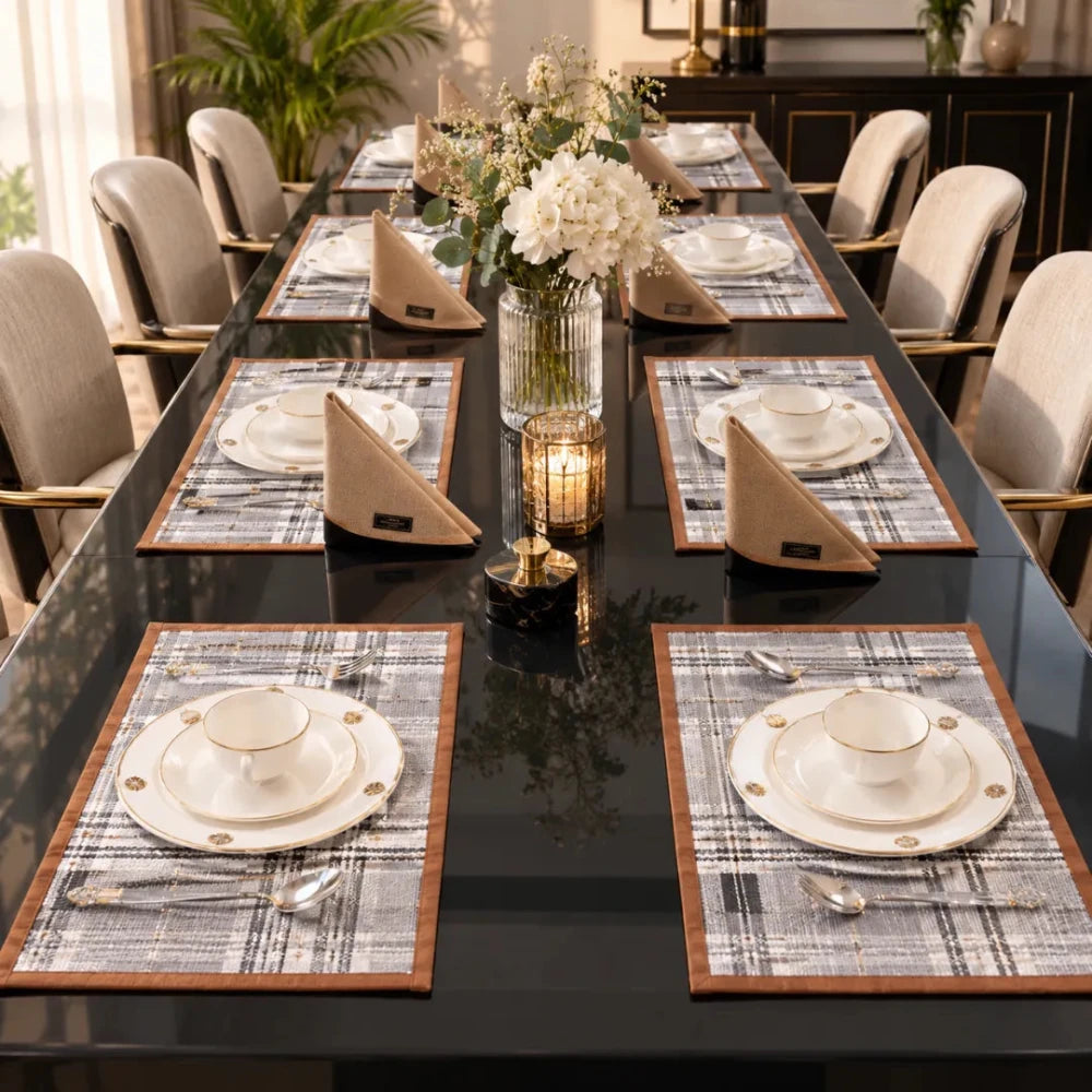 Table Mats And Napkins ( leather work) - myhomestore.com.pk