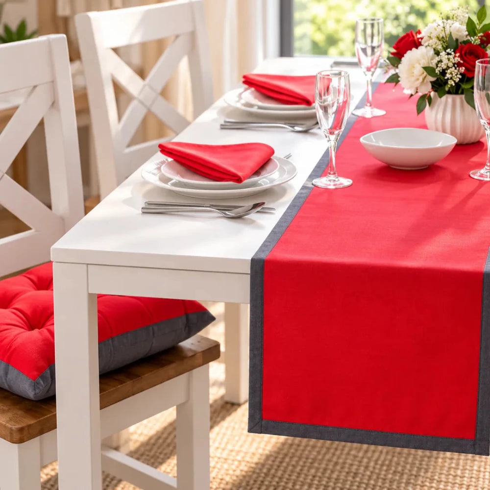 Table Runner (Red) - myhomestore.com.pk