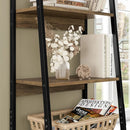 Tall Office Storage Bookshelf – Wood Shelves with Sturdy Metal Frame | Space - Saving Organizer - myhomestore.com.pk