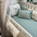 Teal Horse baby Cot Set - myhomestore.com.pk