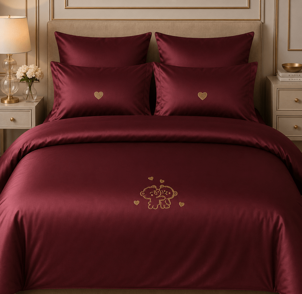 Teddy Love Embroidered Bedding Set - myhomestore.com.pk