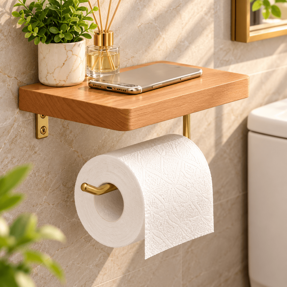 Towel Rack & Tissue Paper Storage Holder - myhomestore.com.pk