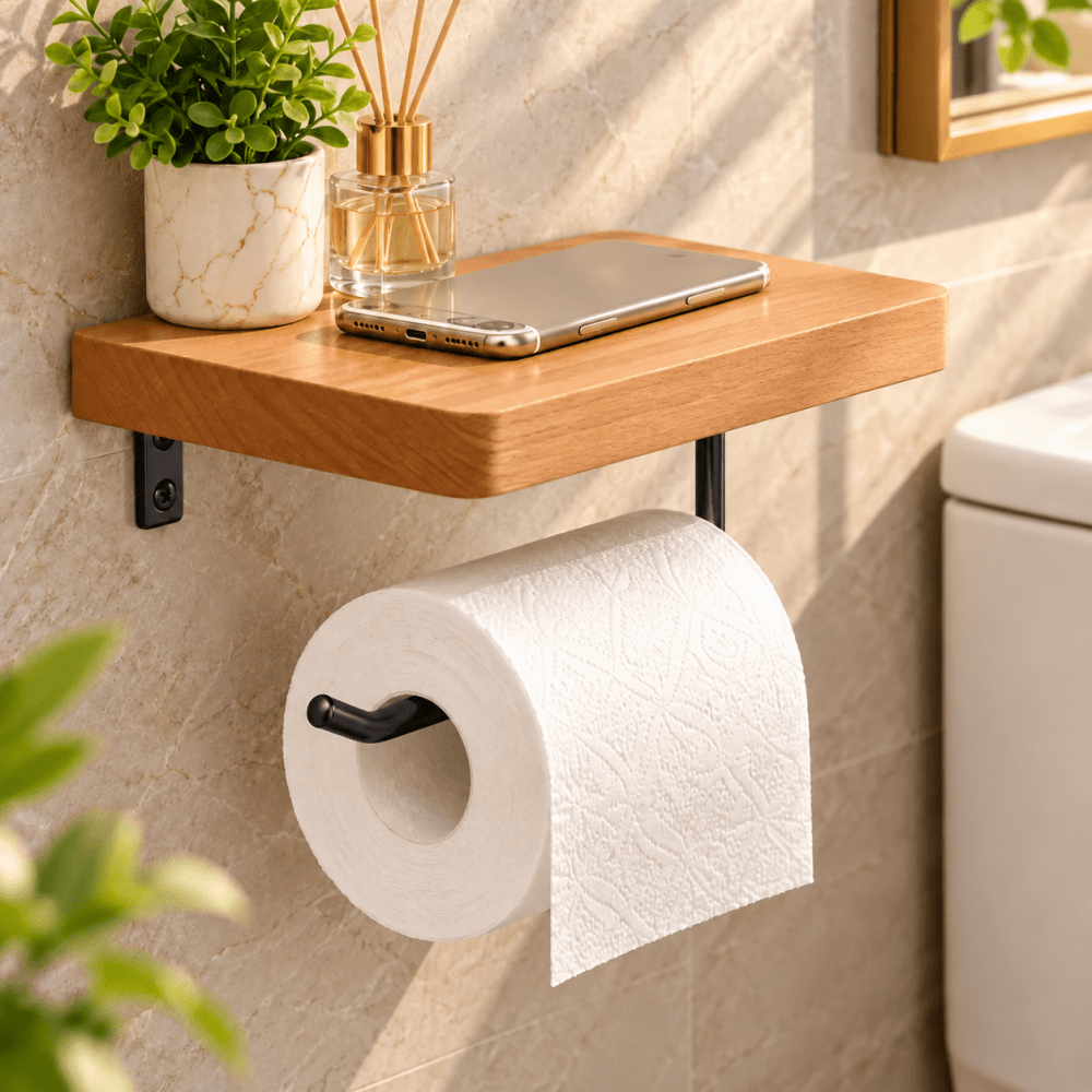 Towel Rack & Tissue Paper Storage Holder - myhomestore.com.pk
