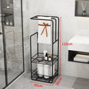 Towel Stand With Storage Shelf For Bathroom - myhomestore.com.pk