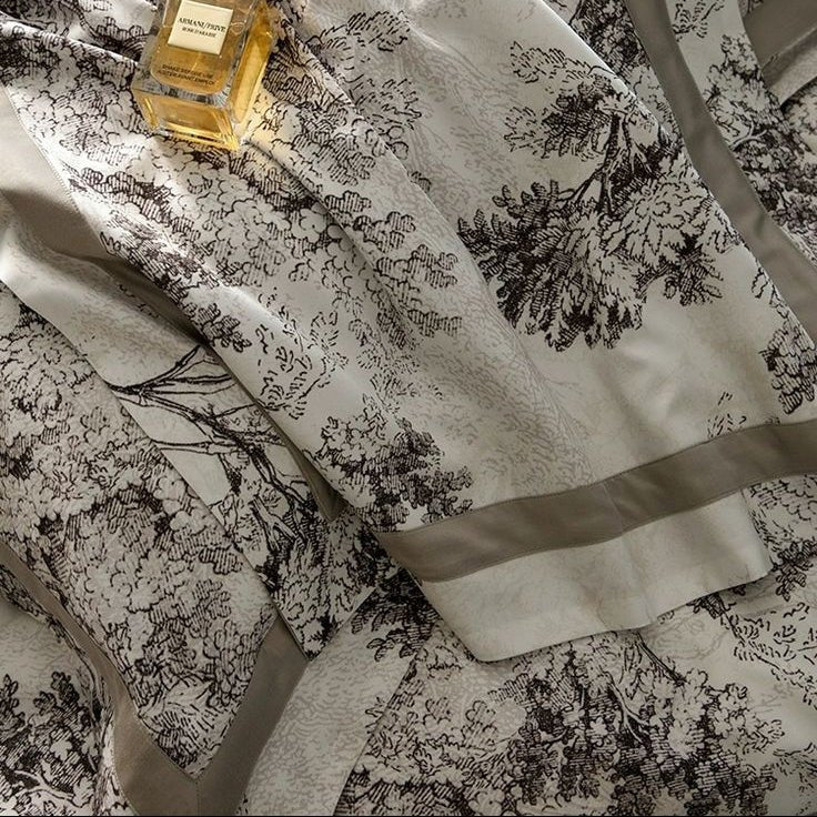 Tree Garden Printed Duvet Set – Luxury Bedding - myhomestore.com.pk