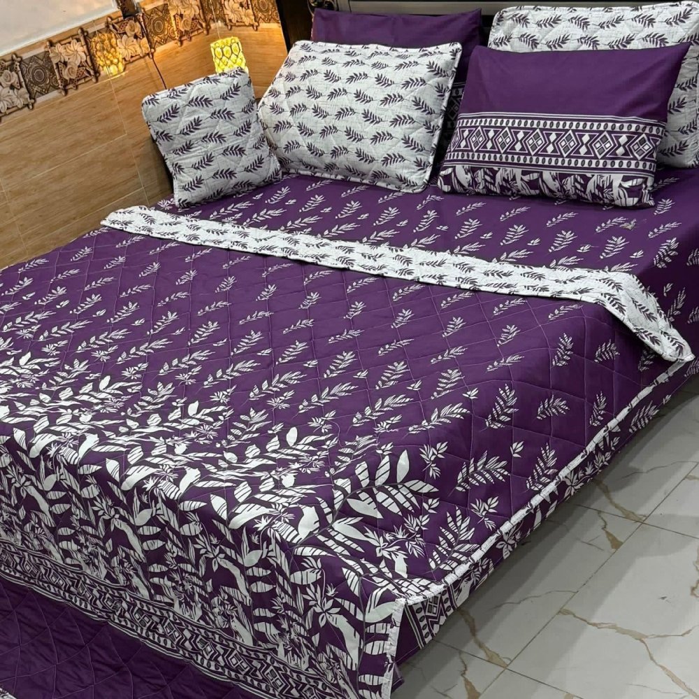 Trendy Home Printed Bedspread Set – 7 Pcs - myhomestore.com.pk