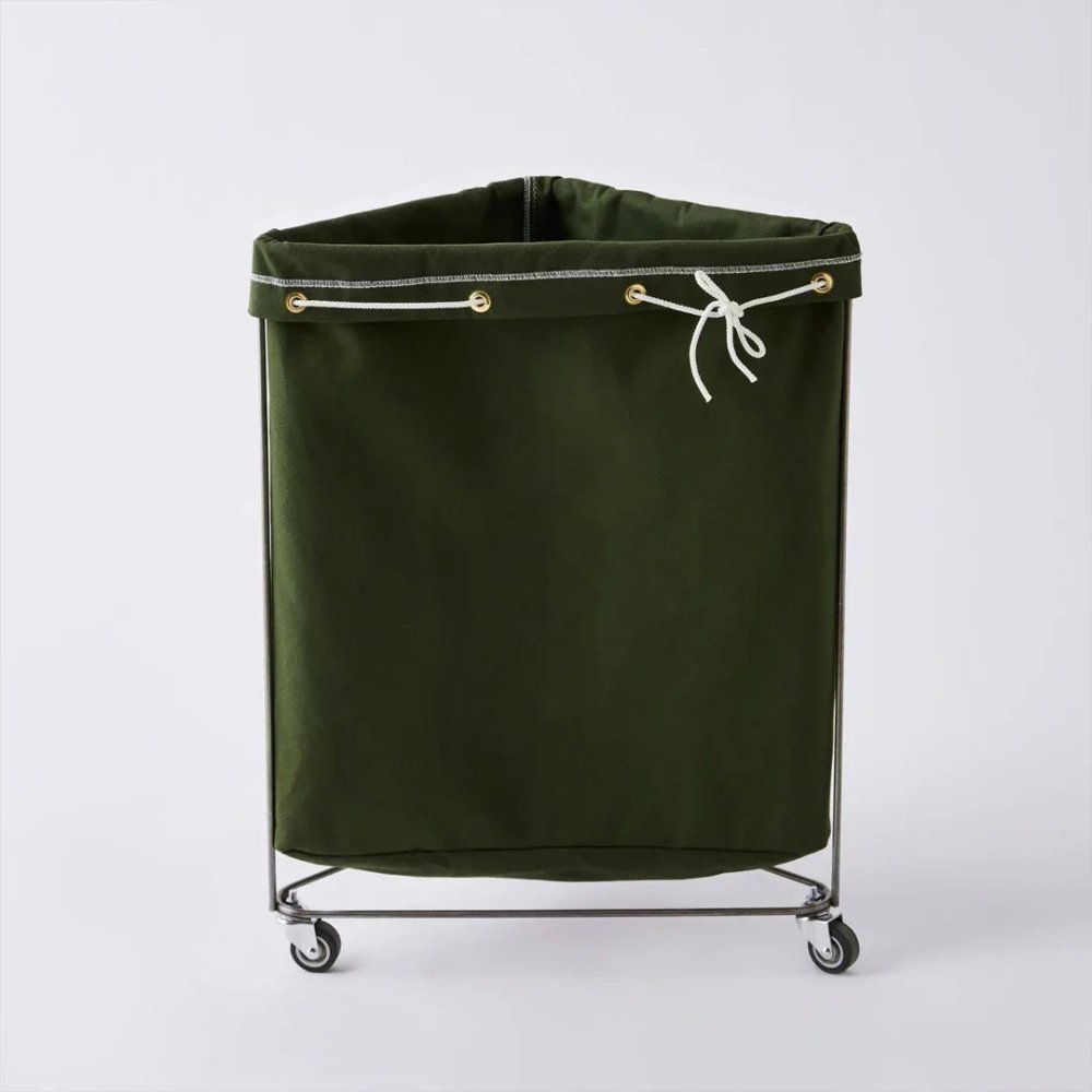 Triangle Canvas Elevated Laundry Basket - myhomestore.com.pk
