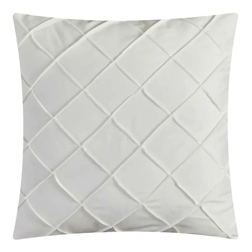Tufted Duvet Cover Set( white with grey) - myhomestore.com.pk