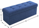 Tufted Linen Storage Ottoman Bench - myhomestore.com.pk