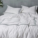 Two Lines Embroidery Duvet Set - myhomestore.com.pk