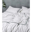 Two Lines Embroidery Duvet Set - myhomestore.com.pk