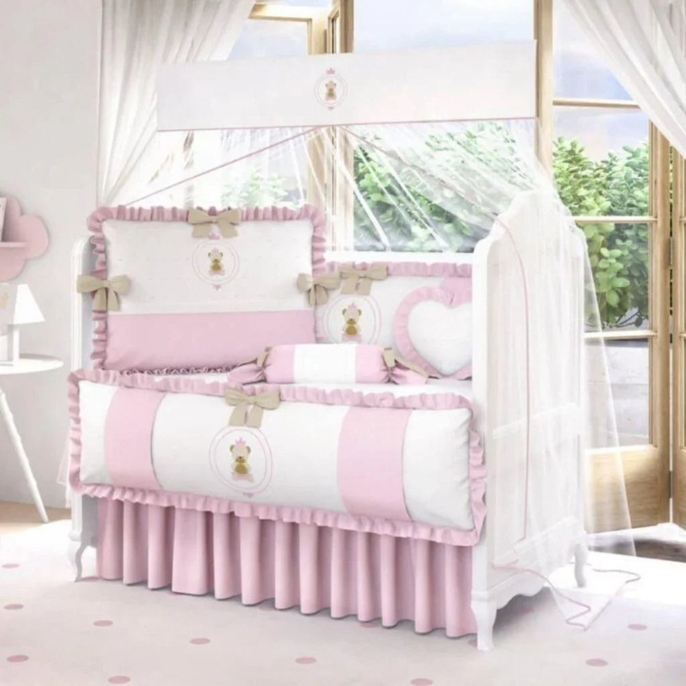 Two Shaded Baby Cot Set - myhomestore.com.pk