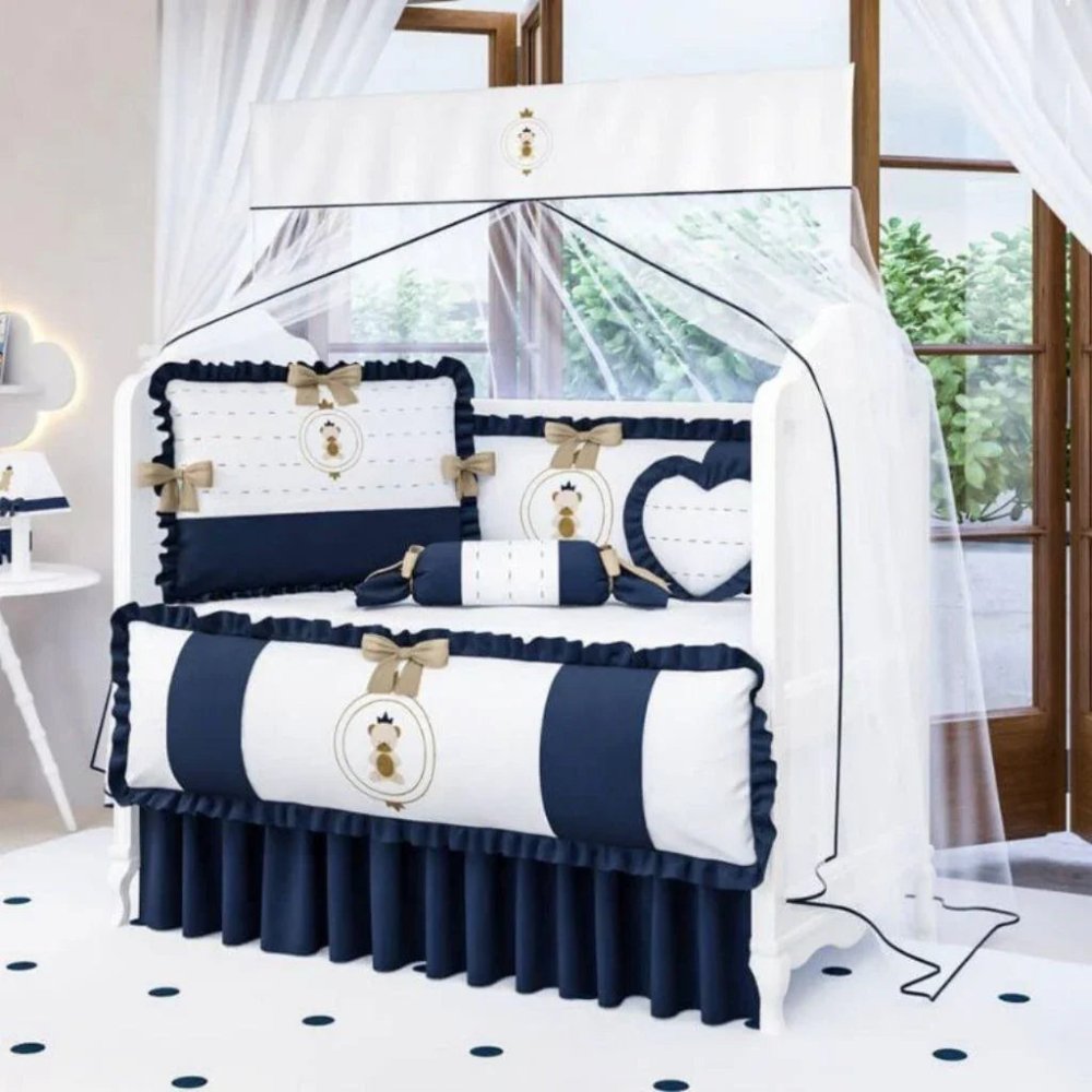 Two Shaded Baby Cot Set - myhomestore.com.pk