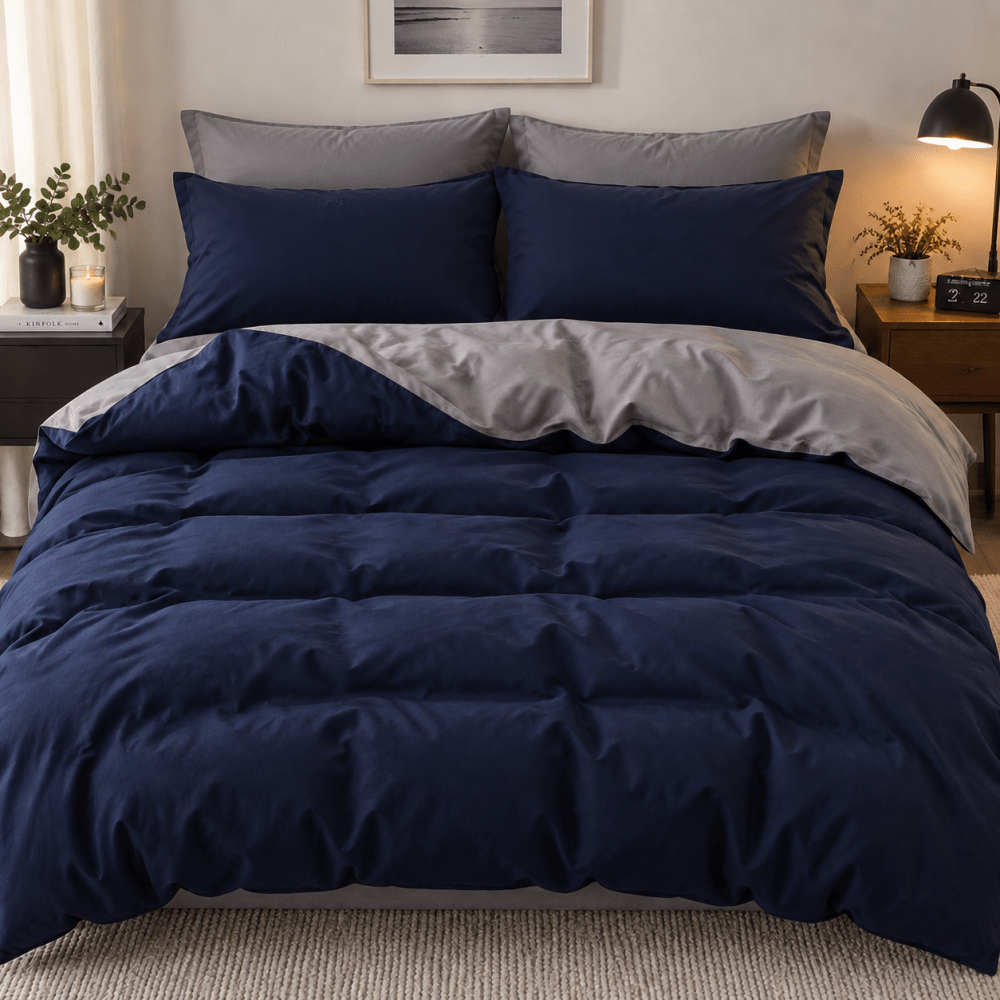 Two-Tone Luxe Duvet Set - myhomestore.com.pk